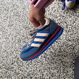 Adidas Kids Blue and White Sneakers